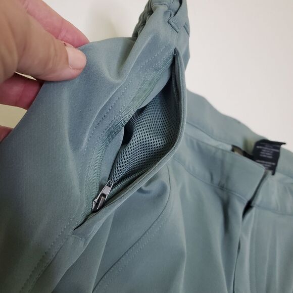 NEW 18 ZIP POCKETS SAGE GREEN LIGHTWEIGHT 32 COOL DRESS CASUAL PANTS 1X 2X NWT - Picture 4 of 14